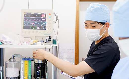 麻酔医による安全な検査体制